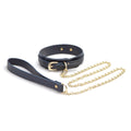 Bondage Couture - Collar And Leash - Blue