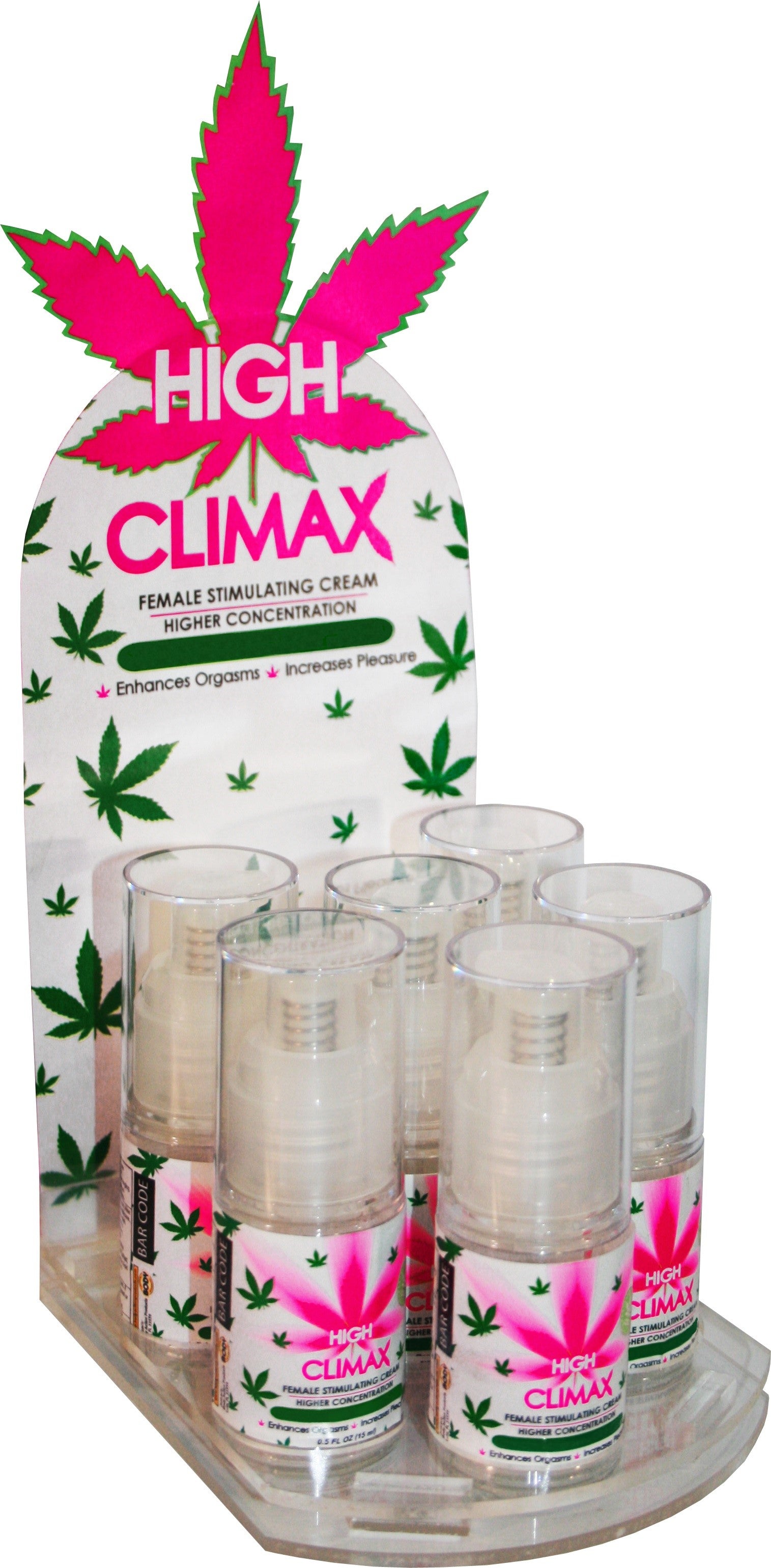 High Climax Female Stimulating Cream - 0.5 Fl. Oz.  15 ml - 6 Count Display