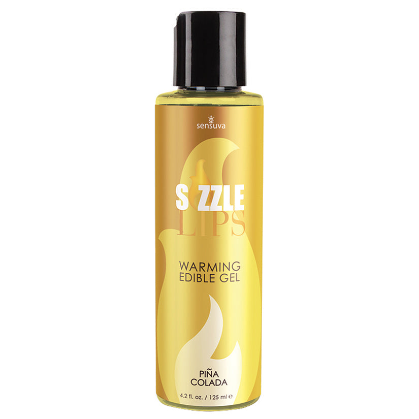 Sensuva Sizzle Lips Warming Edible Gel-Pina Colada 4.2Oz