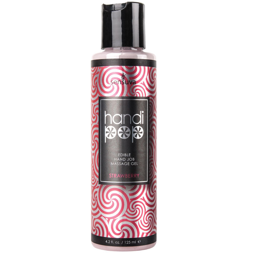 Sensuva Handi-Pop Hand Job Massage Gel-Strawberry 4.2Oz
