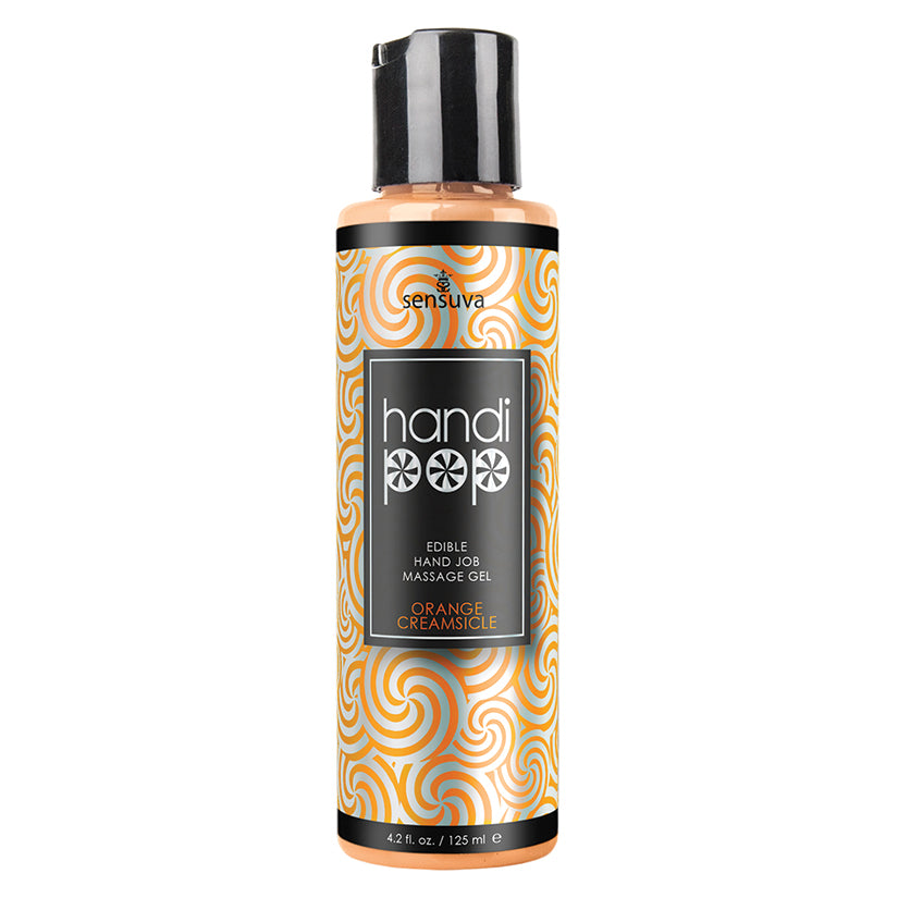 Sensuva Handi-Pop Hand Job Massage Gel-Orange Creamsicle 4.2Oz