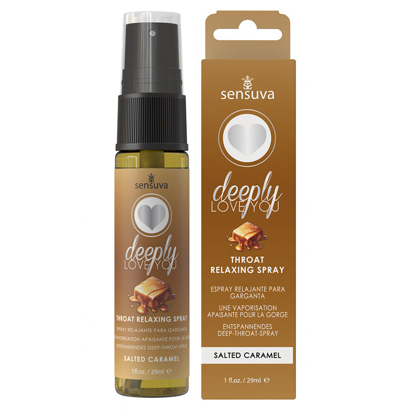 Sensuva Deeply Love You Throat Relaxing Spray-Salted Caramel 1Oz
