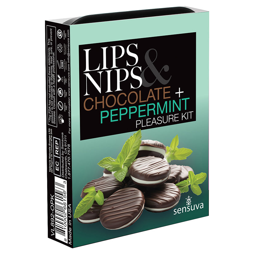 Sensuva Lips And Nips Pleasure Kit Chocolate Peppermint