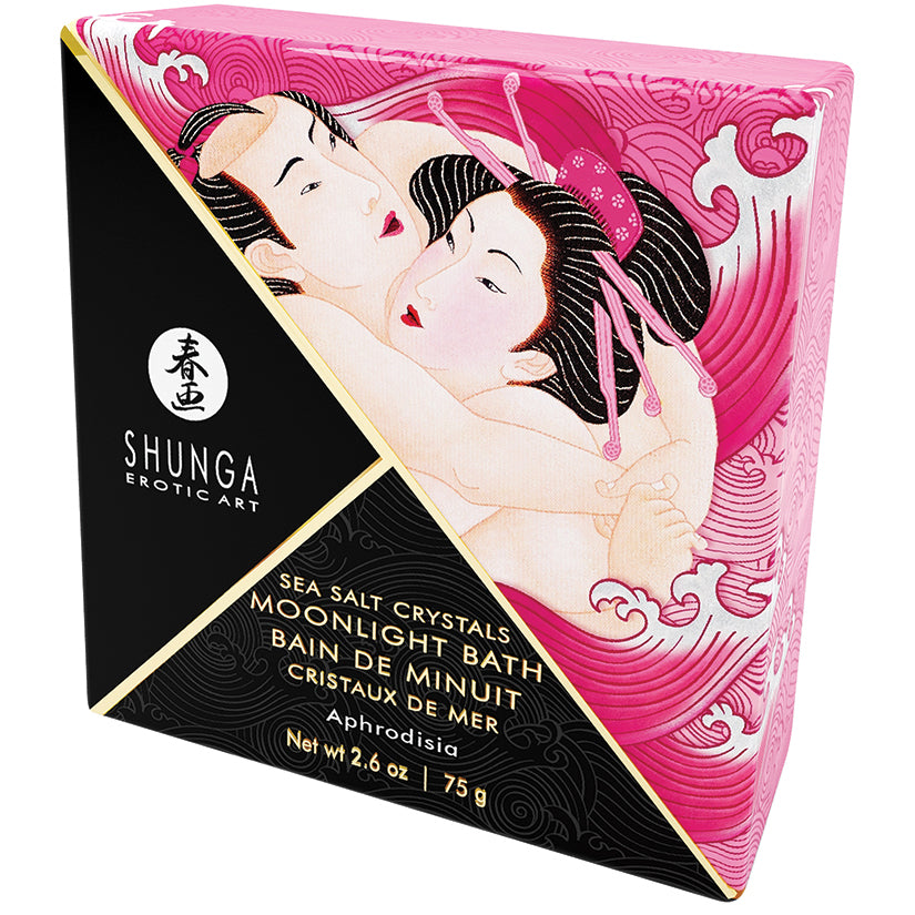 Shunga Moonlight Bath Sea Salt Crystals-Aphrodisia 2.6Oz