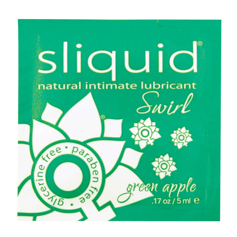 Sliquid Swirl Foil Packet-Green Apple .17Oz