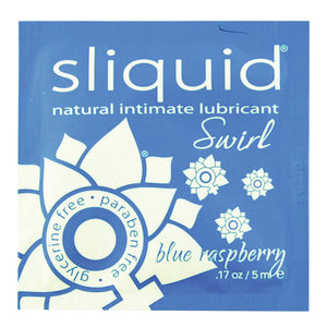 Sliquid Swirl Foil Packet-Blue Raspberry .17Oz