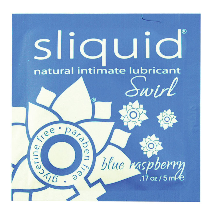 Sliquid Swirl Foil Packet-Blue Raspberry .17Oz