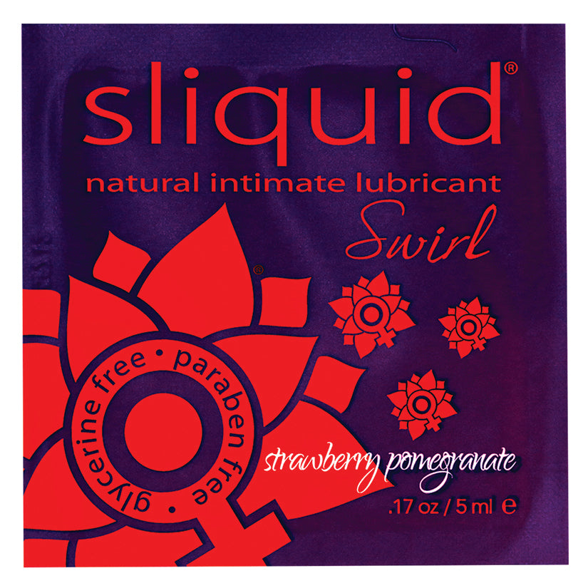 Sliquid Swirl Foil Packet-Strawberry Pomegranate .17Oz