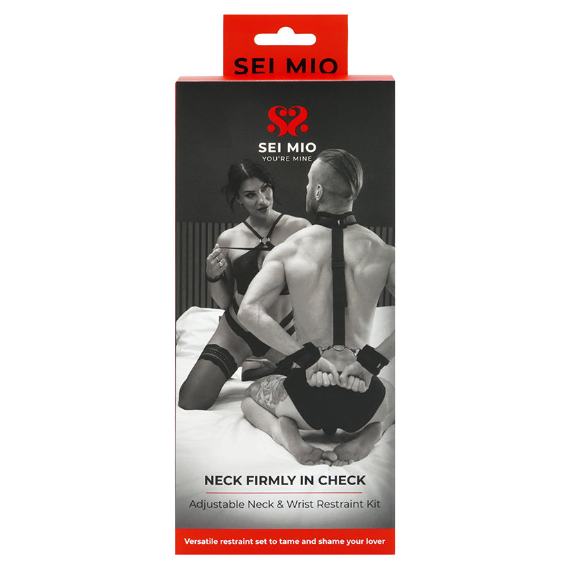 Sei Mio Neck Firmly In Check Adjustable Neck & Wrist Restraint Kit