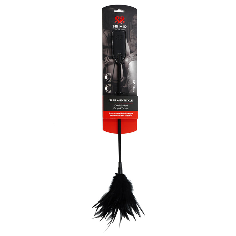 Sei Mio Slap And Tickle Dual-Ended Crop & Tickler