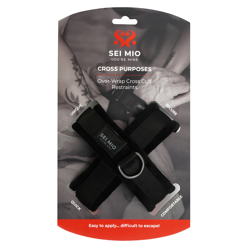 Sei Mio Cross Purposes Over-Wrap Cross Cuff Restraints