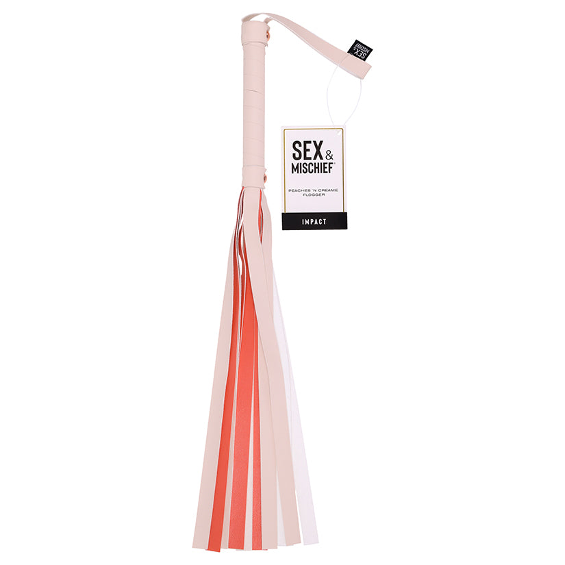 S&M Peaches N Creame Stripe Flogger