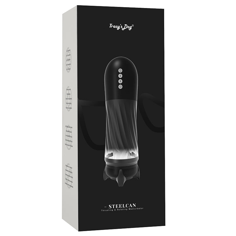Tracy'S Dog Steelcan Automatic Male Masturbator-Black