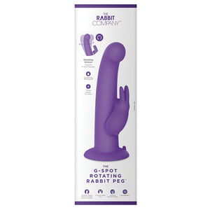 The Rabbit G-Spot Rotating Rabbit Peg-Purple