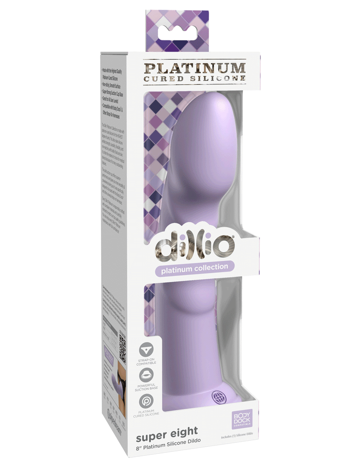 Dillio Platinum 8In Super Eight Purple