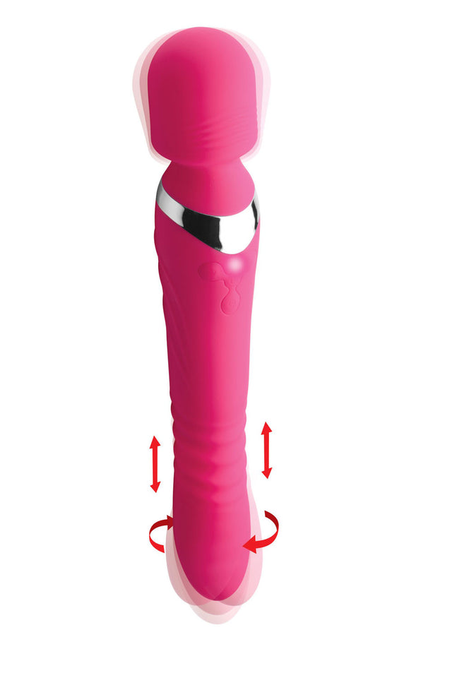 Ultra Thrusting And Vibrating Silicone Wand