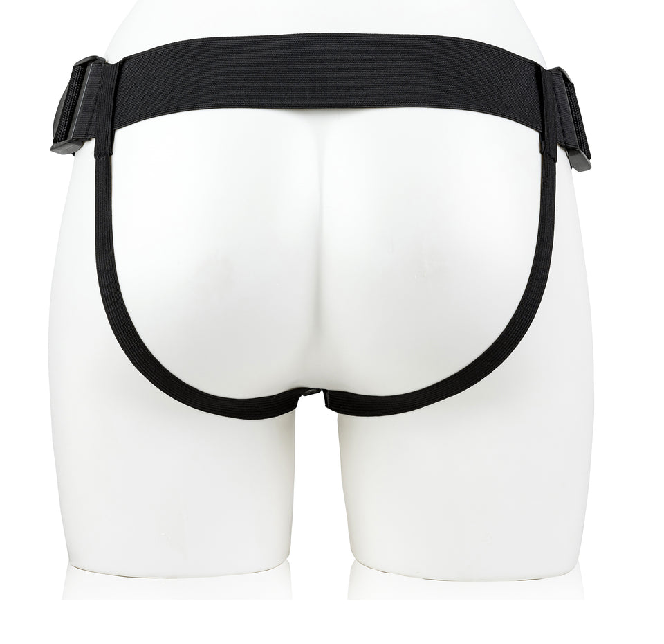 Hollow Strap-On Without Balls 8 Inch - Black