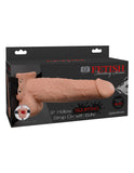 Fetish Fantasy Series 9 Inch Hollow Squirting Strapon With Balls  Flesh