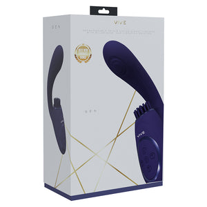 Vive Gen Triple G-Spot Vibrator With Pulse Wave-Purple