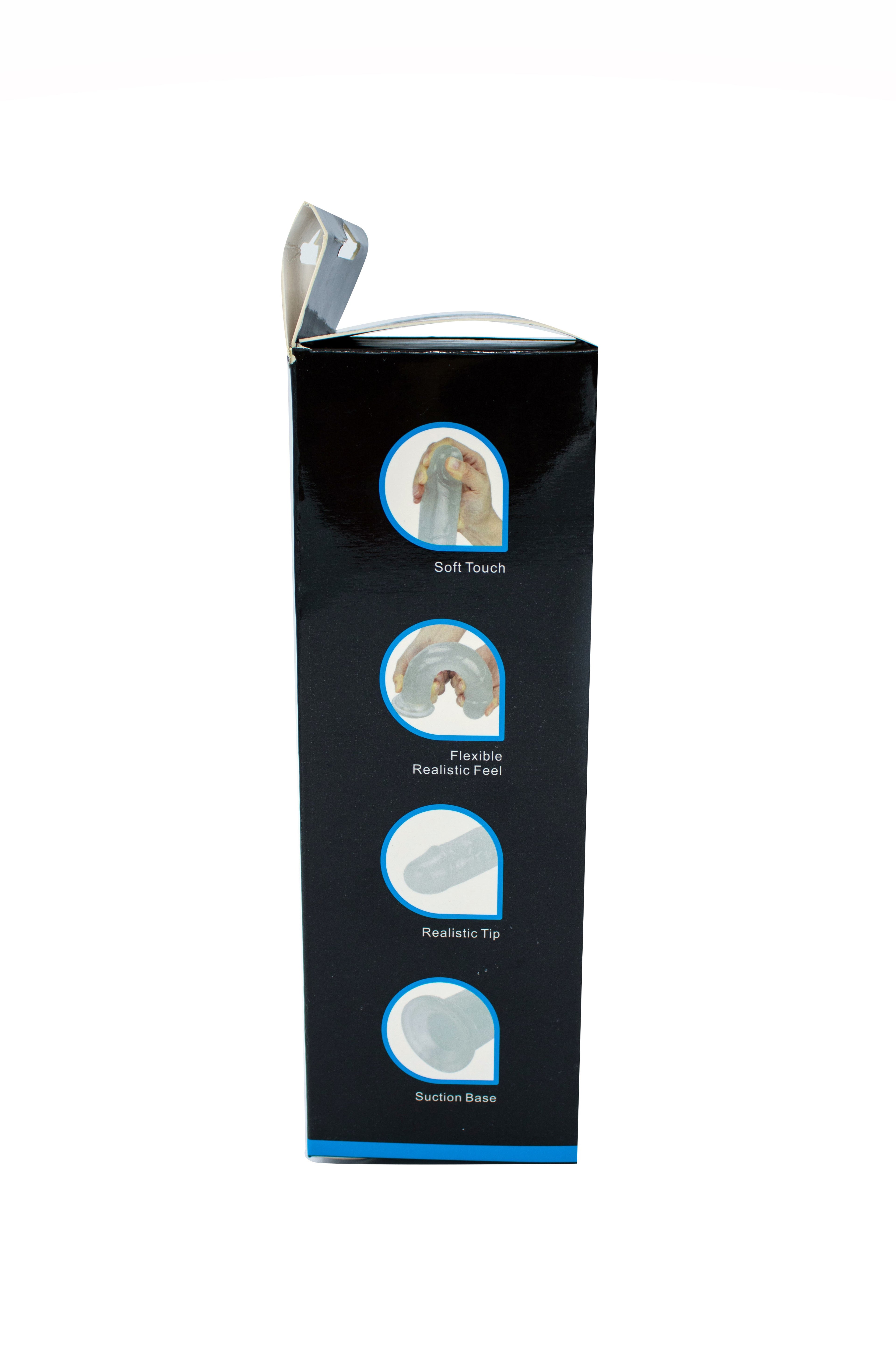 Glow-in-the-Dark Periwinkle Peen Dildo 8.5