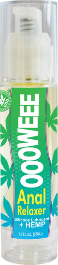 Oooweee Anal Relaxer Silicone Lubricant Plus Hemp - 1.7 Fl. Oz.  50 ml