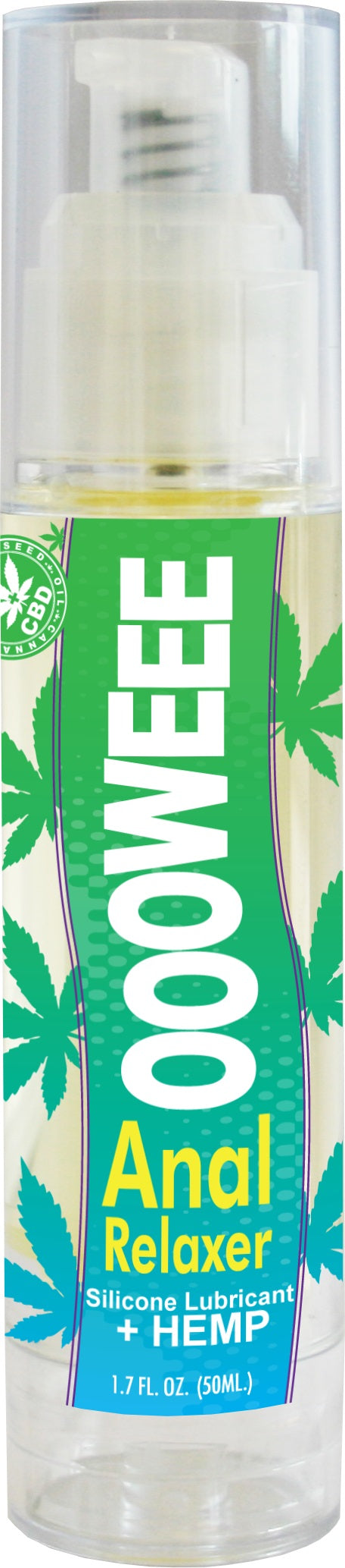 Oooweee Anal Relaxer Silicone Lubricant Plus Hemp - 1.7 Fl. Oz.  50 ml