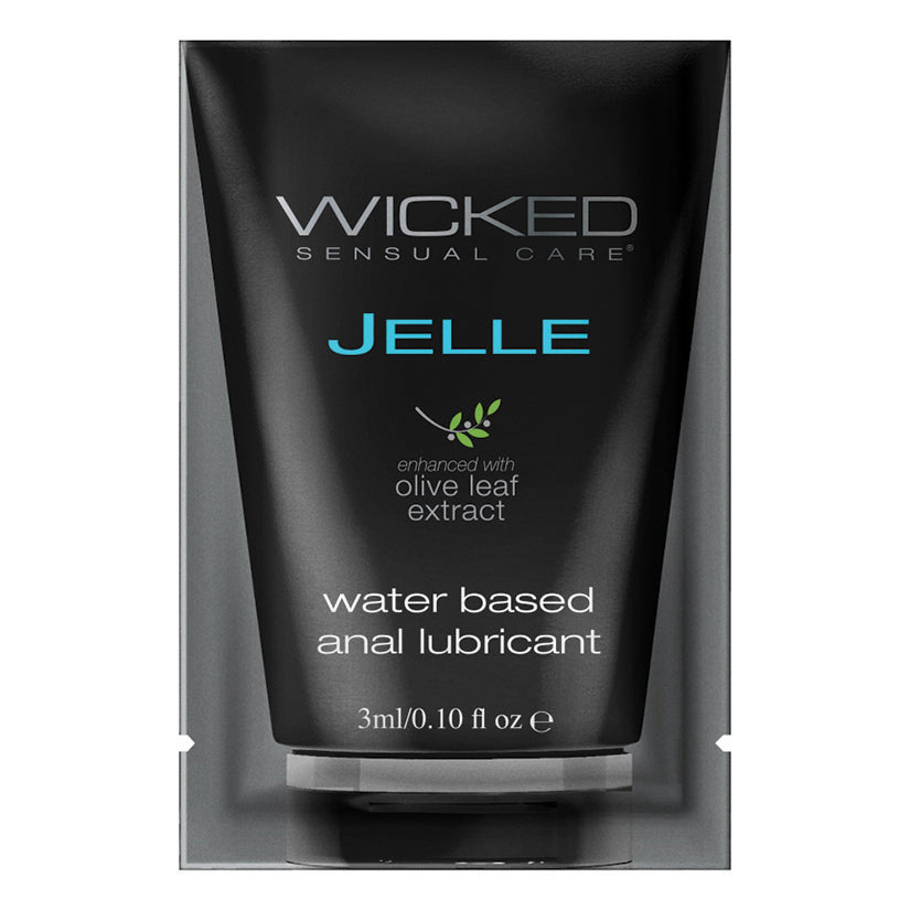 Wicked Jelle Waterbased Anal Lubricant 3Ml Foil