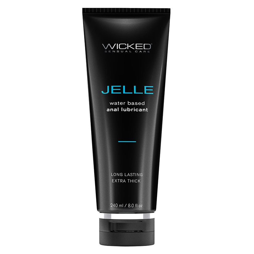 Wicked Jelle Waterbased Anal Lubricant 8Oz