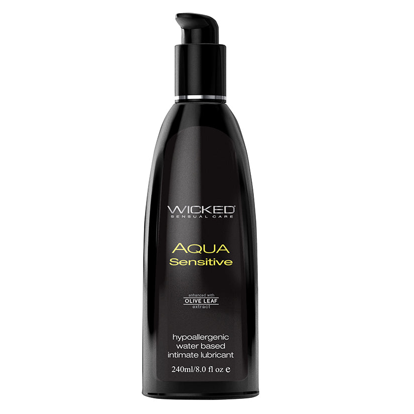 Wicked Aqua Sensitive Waterbased Hypoallergenic Lube 8Oz