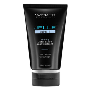 Wicked Jelle Chill Cooling Waterbased Anal Lubricant 4Oz