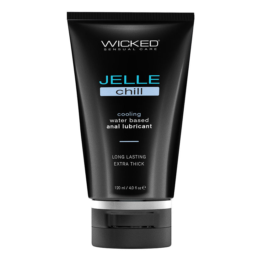 Wicked Jelle Chill Cooling Waterbased Anal Lubricant 4Oz