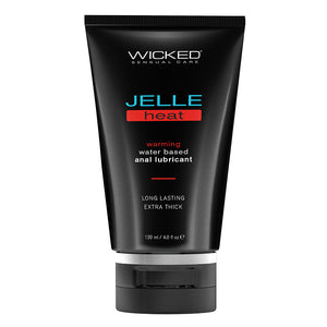 Wicked Jelle Heat Warming Waterbased Anal Lubricant 4Oz