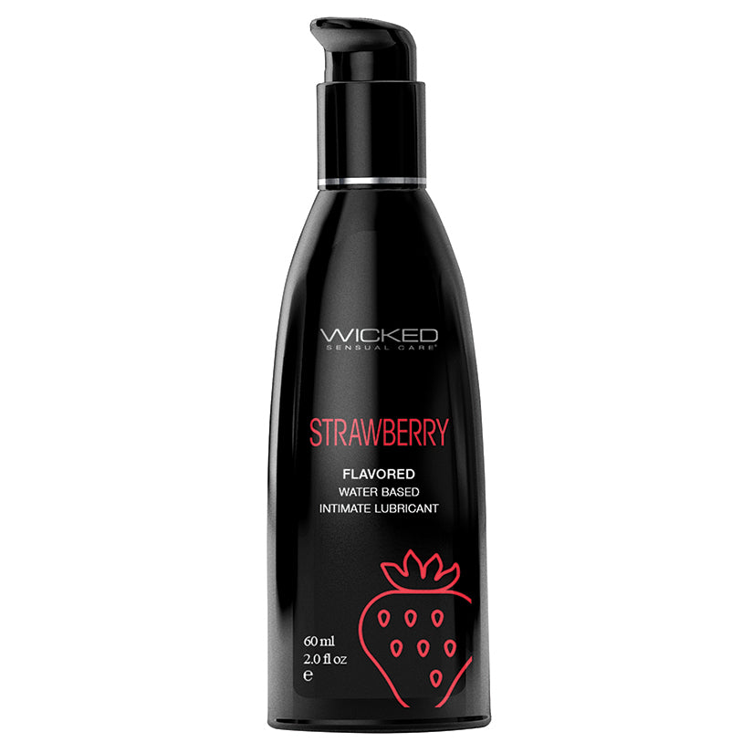 Wicked Aqua Flavored Lube-Strawberry 2Oz