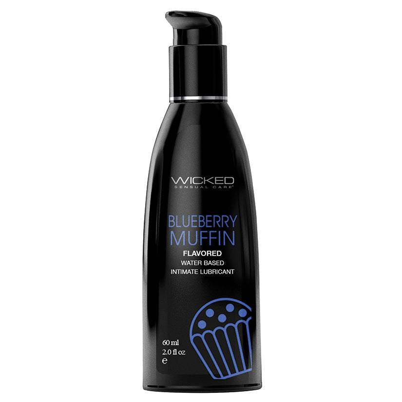 Wicked Aqua Flavored Lube-Blueberry Muffin 2Oz