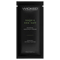 Wicked Sensual Massage Cream-Sage  Sea Salt Scented 10Ml Foil