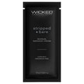 Wicked Sensual Massage Cream-Stripped  Bare Unscented 10Ml Foil