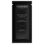 Wicked Sensual Massage Cream-Stripped  Bare Unscented 10Ml Foil