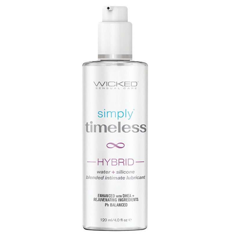 Wicked Simply Timeless Hybrid Water & Silicone Lubricant 4Oz