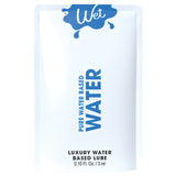 Wet Water Luxury Waterbased Lubricant 0.1Oz