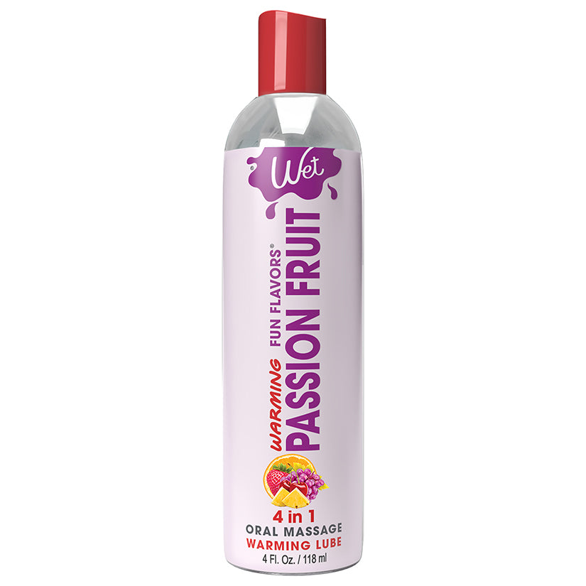 Wet Warming Fun Flavors Passion Punch 4-In-1 Lubricant 4Oz
