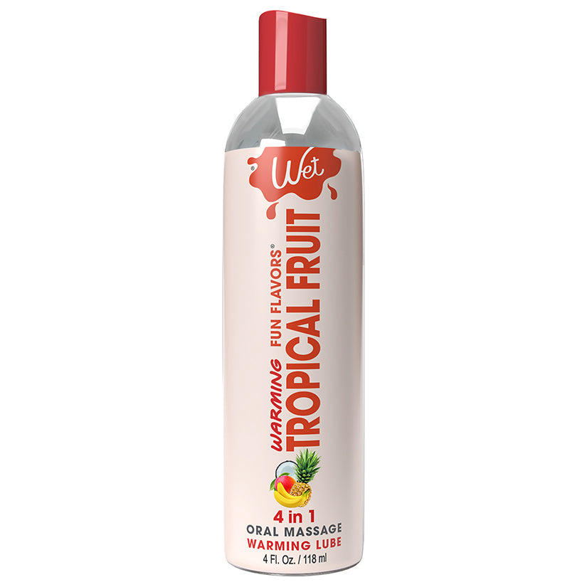 Wet Warming Fun Flavors Tropical Explosion 4-In-1 Lubricant 4Oz