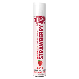 Wet Warming Fun Flavors Strawberry 4-In-1 Lubricant 1Oz