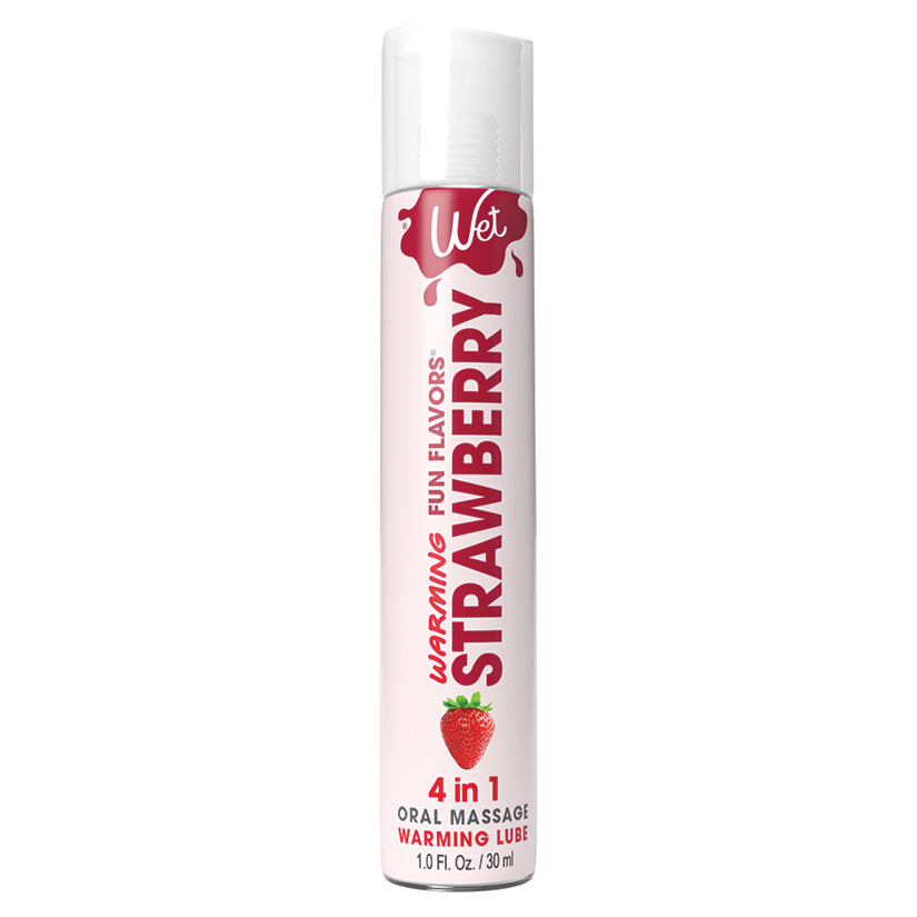 Wet Warming Fun Flavors Strawberry 4-In-1 Lubricant 1Oz