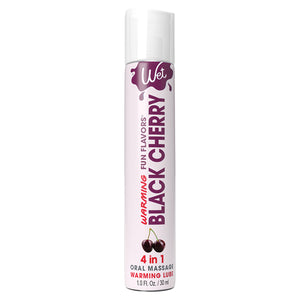 Wet Warming Fun Flavors Black Cherry 4-In-1 Lubricant 1Oz