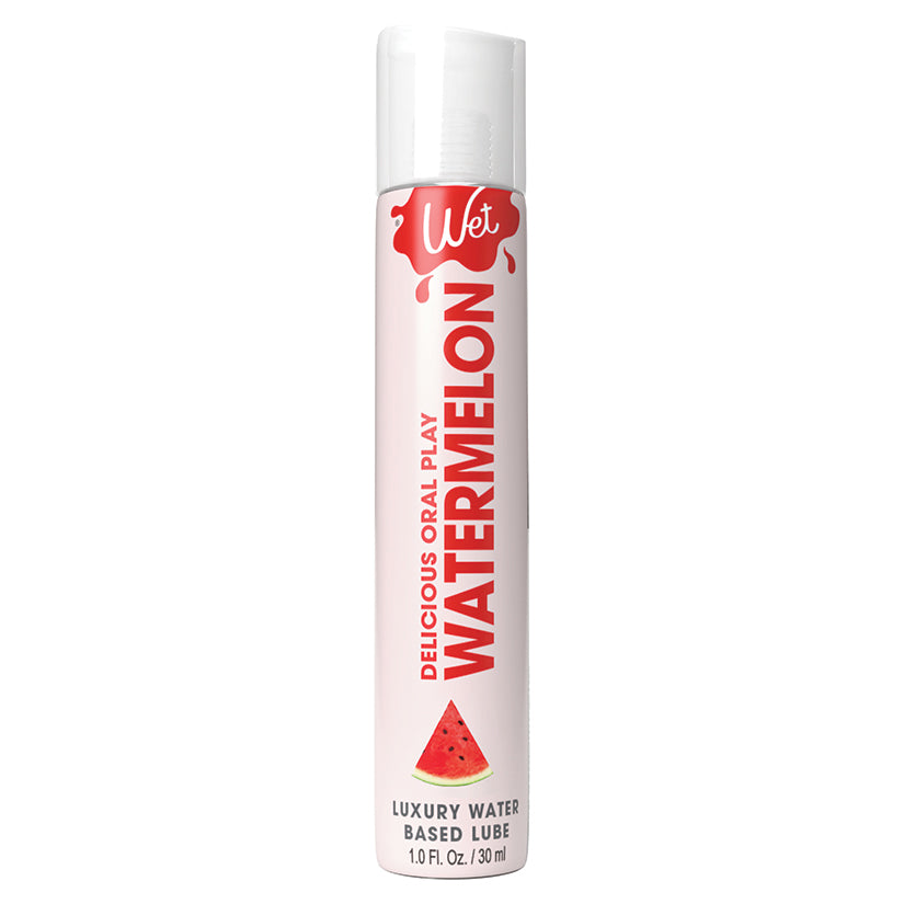 Wet Delicious Oral Play Watermelon Waterbased Flavored Lubricant 1Oz