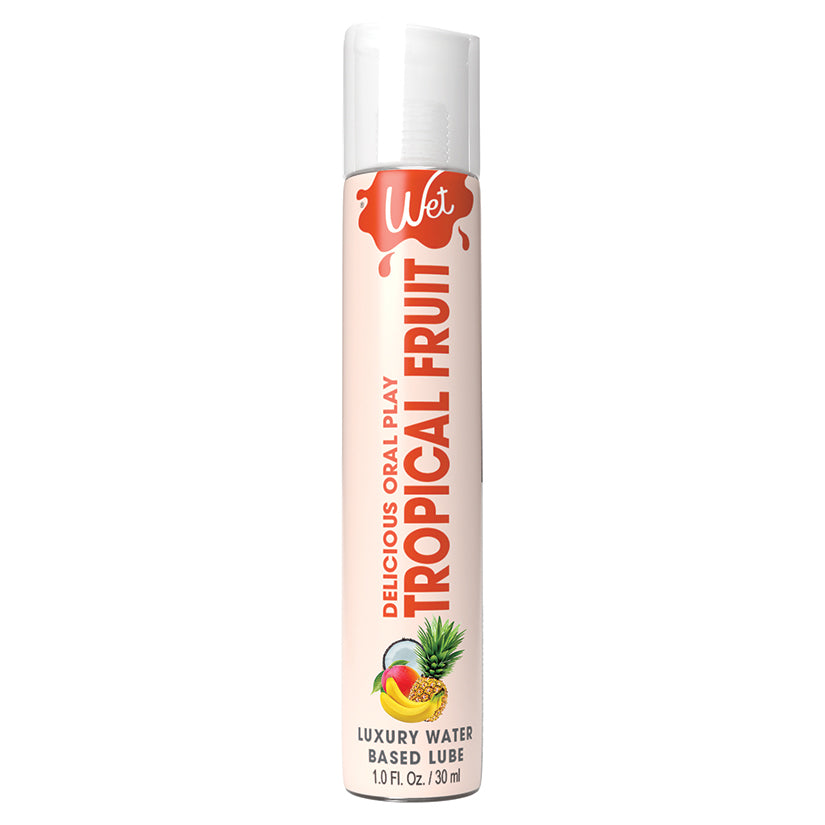 Wet Delicious Oral Play Tropical Explosion Waterbased Flavored Lubricant 1Oz
