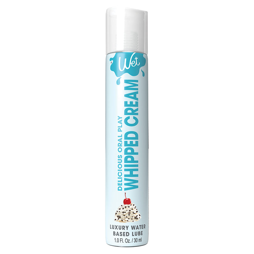 Wet Delicious Oral Play Whipped Cream Waterbased Flavored Lubricant 1Oz