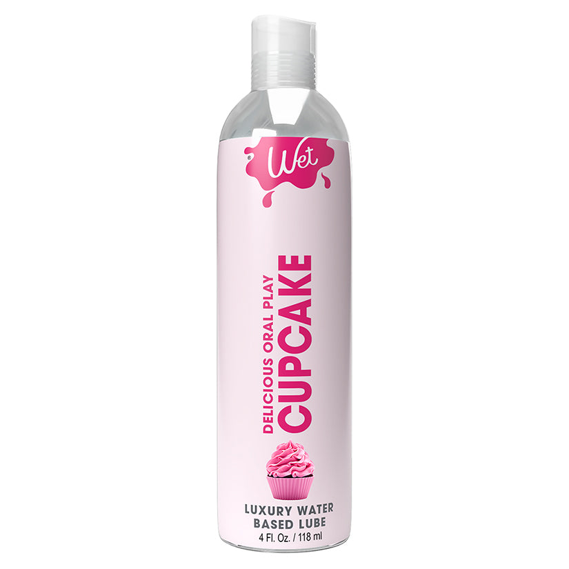 Wet Delicious Oral Play Cupcake Waterbased Flavored Lubricant 4Oz