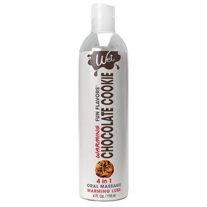 Wet Warming Fun Flavors Chocolate Cookie 4-In-1 Lubricant 4Oz
