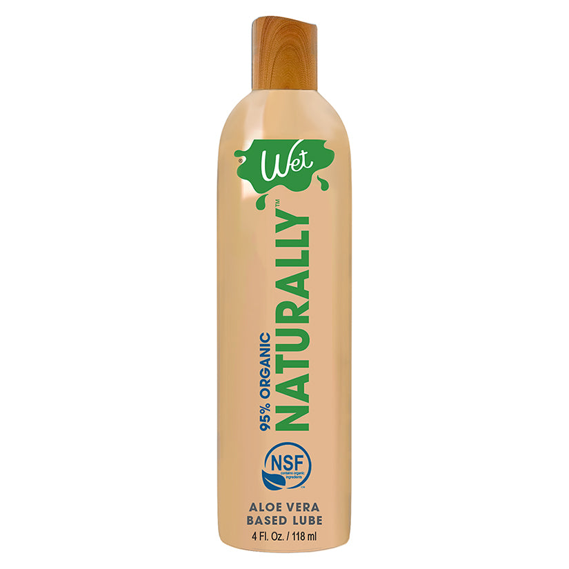 Wet 95% Organic Naturally Aloe Based Lubricant 4Oz